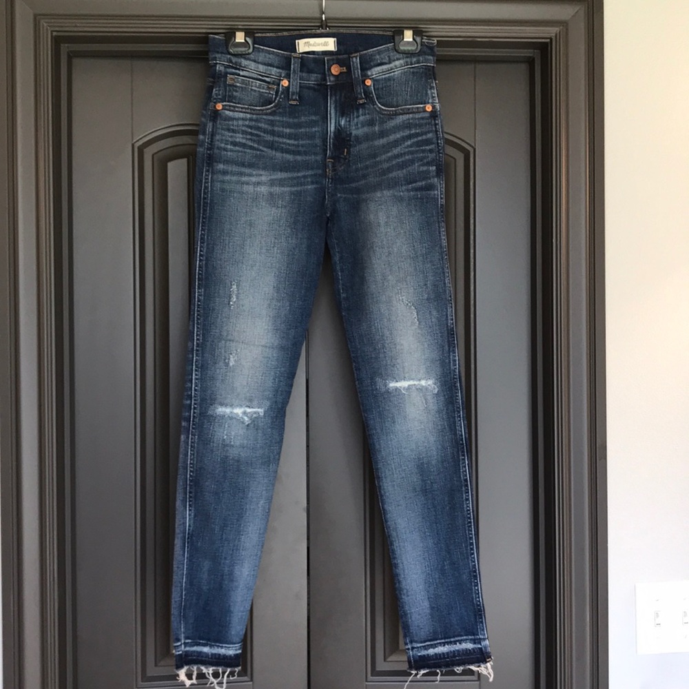 Madewell 9” High rise skinny jeans